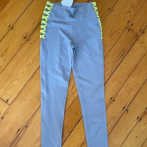 High Waisted Lace-Up Leggings Size Small